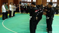 Jokowi menyampaikan pidatonya.