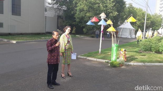 Dubes RI untuk Federasi Rusia-Republik Belarus M Wahid Supriyadi memberi sambutan