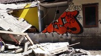 Minggu (5/8) malam, Lombok diguncang gempa 7 SR. Bangunan-bangunan seperti resort sampai kafe di sana rusak dan roboh (Austin Gusman/Istimewa)