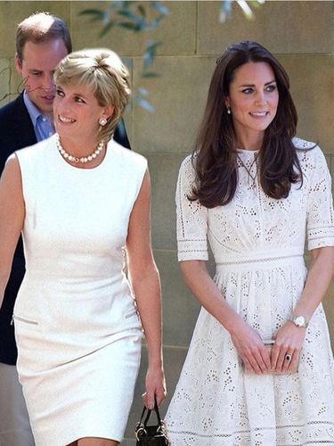 Putri Diana dan Kate Middleton.