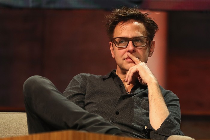 HOLLYWOOD, CA - APRIL 19:  (EDITORS NOTE: Image has been shot in black and white. Color version not available.) Director James Gunn at The World Premiere of Marvel Studios? ?Guardians of the Galaxy Vol. 2.? at Dolby Theatre in Hollywood, CA April 19th, 2017  (Photo by Charley Gallay/Getty Images for Disney)