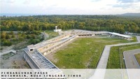 Pasar Motamasin dibangun dengan biaya Rp 9,6 miliar sudah 99%, ditargetkan rampung 2018. Istimewa/Dok. Kementerian PUPR.