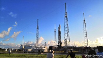 Satelit Merah Putih yang berbobot 5,8 ton. Foto: Fino Yurio Kristo/detikINET
