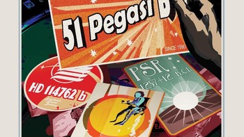 Kartu ucapan dari 51 pegasi b, exoplanet pertama yang ditemukan. Foto: NASA