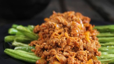Tumis Buncis Daging Cincang Menggoda Buat Makan Siang