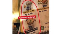 Tidak cuma meme saja, ternyata beda nama, beda harga ini benar terjadi. Lihat saja bedanya harga ayam geprek telor asin, dengan ayam geprek salted egg. Foto: Istimewa