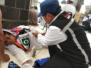 Tim P3JH Evakuasi Jemaah Pingsan di Area Tawaf Masjidil Haram