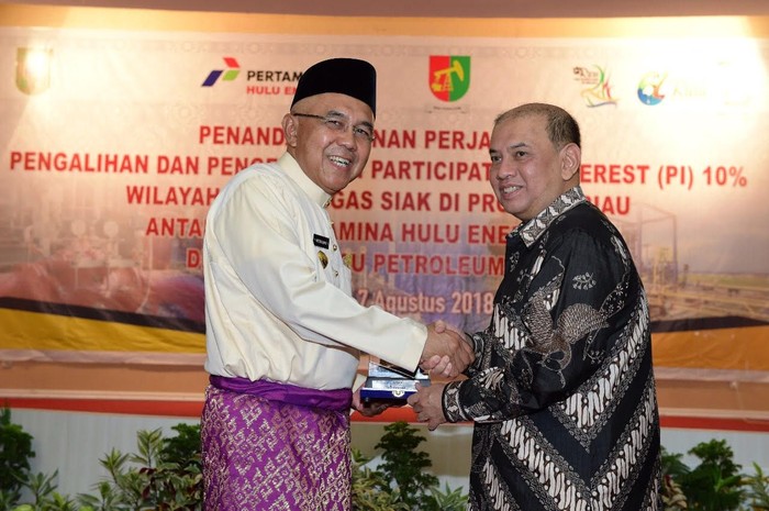 Pertamina Alihkan 10% Saham Blok Siak ke BUMD Riau