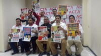 Dalam deklarasi, para personel ACTA membawa sejumlah poster. Poster-poster itu berisi gambar Prabowo dan Ustaz Somad.