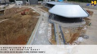 Pasar Aruk dengan biaya Rp 22,23 miliar progress fisik 71,17%. Pasar Aruk ditargetkan rampung pada tahun 2019. Istimewa/Dok. Kementerian PUPR.