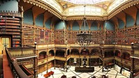 Foto: Royal Portuguese Cabinet of Reading berada di Rio de Janeiro, Brasil. Perpustakaan ini terpilih olh majalah Time sebagai perpustakaan paling indah di dunia lho!  Serta perpustakaan ini memiliki koleksi sastra Portugis terbesar di luar Portugal. (Royal Portuguese Cabinet of Reading)