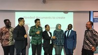 Perdagangan Indonesia dan Prancis terus mengalami defisit. Defisit telah berlangsung lama. Sebab itu, Ketua Umum BPP Hipmi Bahlil Lahadalia meminta Prancis lebih membuka diri terhadap produk-produk Indonesia. Pool/Hipmi.