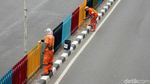 Warna-warni Pagar Pembatas di Jalan Dr Sutomo Jakarta