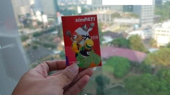 Ini wujud Kartu Perdana Simpati sebelum dimatikan pada 2021. Foto: Telkomsel