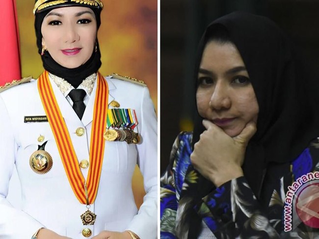 Kulit wajah Rita kini terlihat kasar dengan bopeng di sana-sini. Wajah mulusnya dulu sudah benar-benar menghilang.  Foto: ANTARA/Hafidz Mubarak A, Instagram/ritawidyasari73
