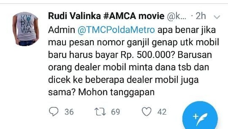Isu Pesan Pelat Nomor di Dealer Bayar Rp 500 Ribu, Ini Kata Polisi Isu Pesan Pelat Nomor di Dealer Bayar Rp 500 Ribu, Ini Kata Polisi