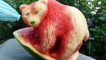 Keren! 12 Ukiran Semangka Ini Bernilai Seni Tinggi