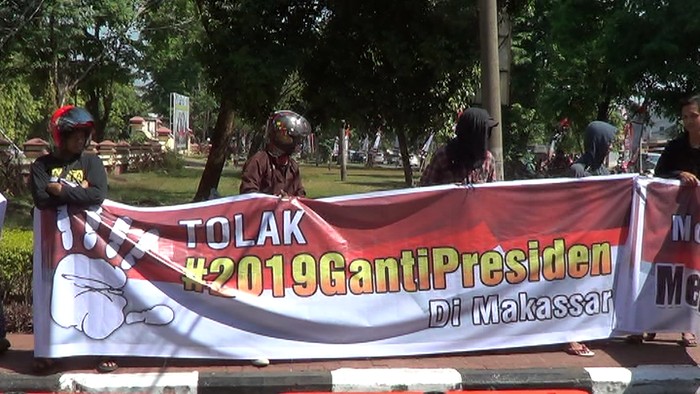 Mahasiswa Tuntut Polisi Bubarkan Deklarasi #2019GantiPresiden