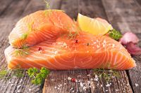 Apakah Garis-garis Putih pada Daging Ikan Salmon Aman Dimakan?