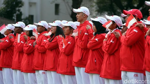 Lepas Kontingen Asian Games, Jokowi Beri Motivasi dan Ingatkan Target