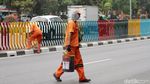 Warna-warni Pagar Pembatas di Jalan Dr Sutomo Jakarta