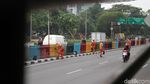 Warna-warni Pagar Pembatas di Jalan Dr Sutomo Jakarta