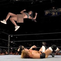 Saat Kim jadi pegulat. Foto: Twitter