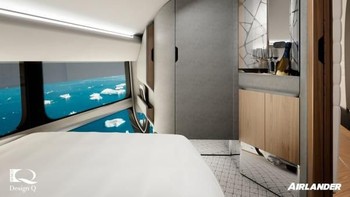 Ruang kamar mewah untuk penumpang di Airlander 10. Foto: (Hybrid Air Vehicles/Desain Q/CNN Travel)