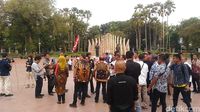 Siap Deklarasi, Relawan Projo Kumpul di Tugu Proklamasi