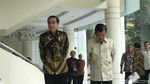 Senyum Jokowi Usai Bahas Pilpres dengan JK