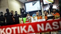 Badan Narkotika Nasional menggelar rilis di Gedung BNN, Jakarta Timur, Kamis (9/8/2018).