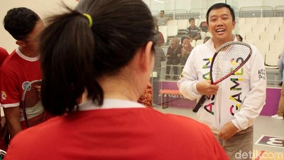 Menpora Tinjau Kesiapan Timnas Squash