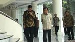 Senyum Jokowi Usai Bahas Pilpres dengan JK