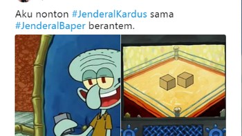 Hanya menjadi penonton saja sudah seru. (Foto: Twitter @yabathehutt)