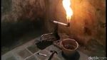 Penampakan Semburan Gas Usai Heboh Semburan Air Lumpur Ngawi