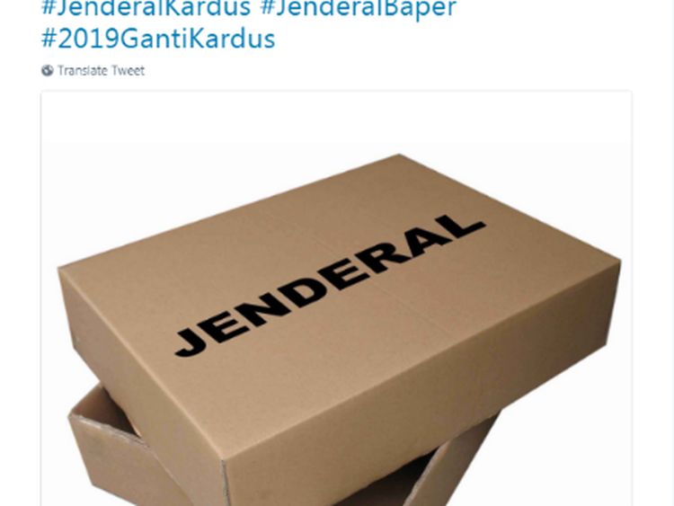 Meme Kocak #JenderalKardus vs #JenderalBaper