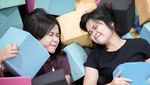 Lihat Brisia Jodie dan Gritte Agatha Seru-seruan