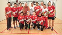 Imam Nahrawi juga sempat berfoto bersama para atlet.