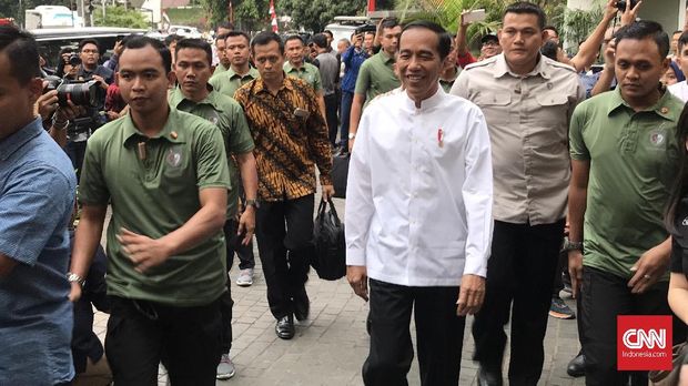 Jokowi saat pengumuman cawapres