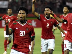 Timnas Indonesia berhasil melangkah ke final Piala AFF U-16 2018. Ini setelah Garuda Muda menang 1-0 atas Malaysia. ANTARA FOTO/M Risyal Hidayat.