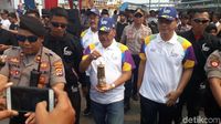 Lintasi Selat Sunda, Obor Asian Games Tiba di Pelabuhan Merak