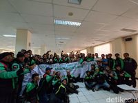 150 Driver GrabBike Deklarasikan Dukung Asian Games