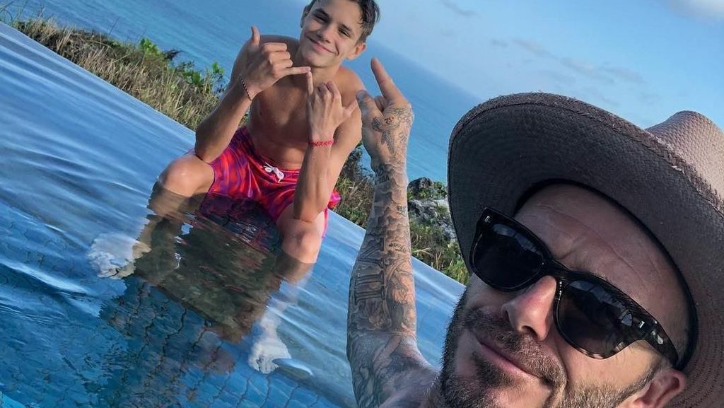 Keluarga Beckham di Bali