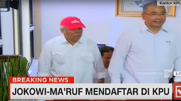 Menteri Kabinet Kerja Dampingi Jokowi Daftar ke KPU