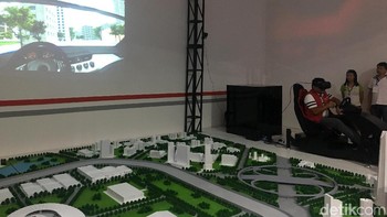 Sedangkan ini, area merasakan Future Driving. (Foto: detikINET/Agus Tri Haryanto)