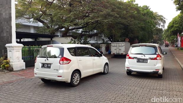 Mobil Ma'ruf Amin di Istana.