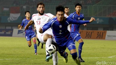 Skor Kacamata di Laga Palestina vs Taiwan