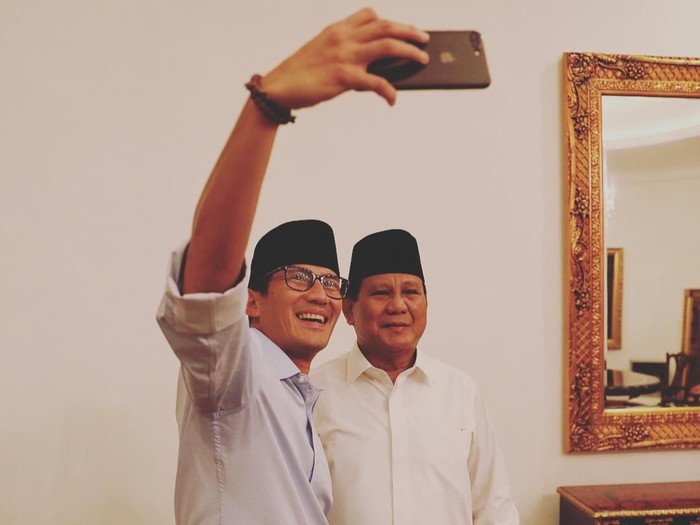 Sandiaga Uno bersama Prabowo Subianto. Foto: Instagram Prabowo Subianto Sandiaga Uno bersama Prabowo Subianto. Foto: Instagram Prabowo Subianto