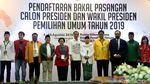 Jokowi-Maruf Amin Serahkan Dokumen Capres-Cawapres ke KPU