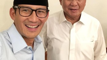 Sandi juga mengunggah selfie dirinya dengan Prabowo. Foto: Instagram/sandiuno
